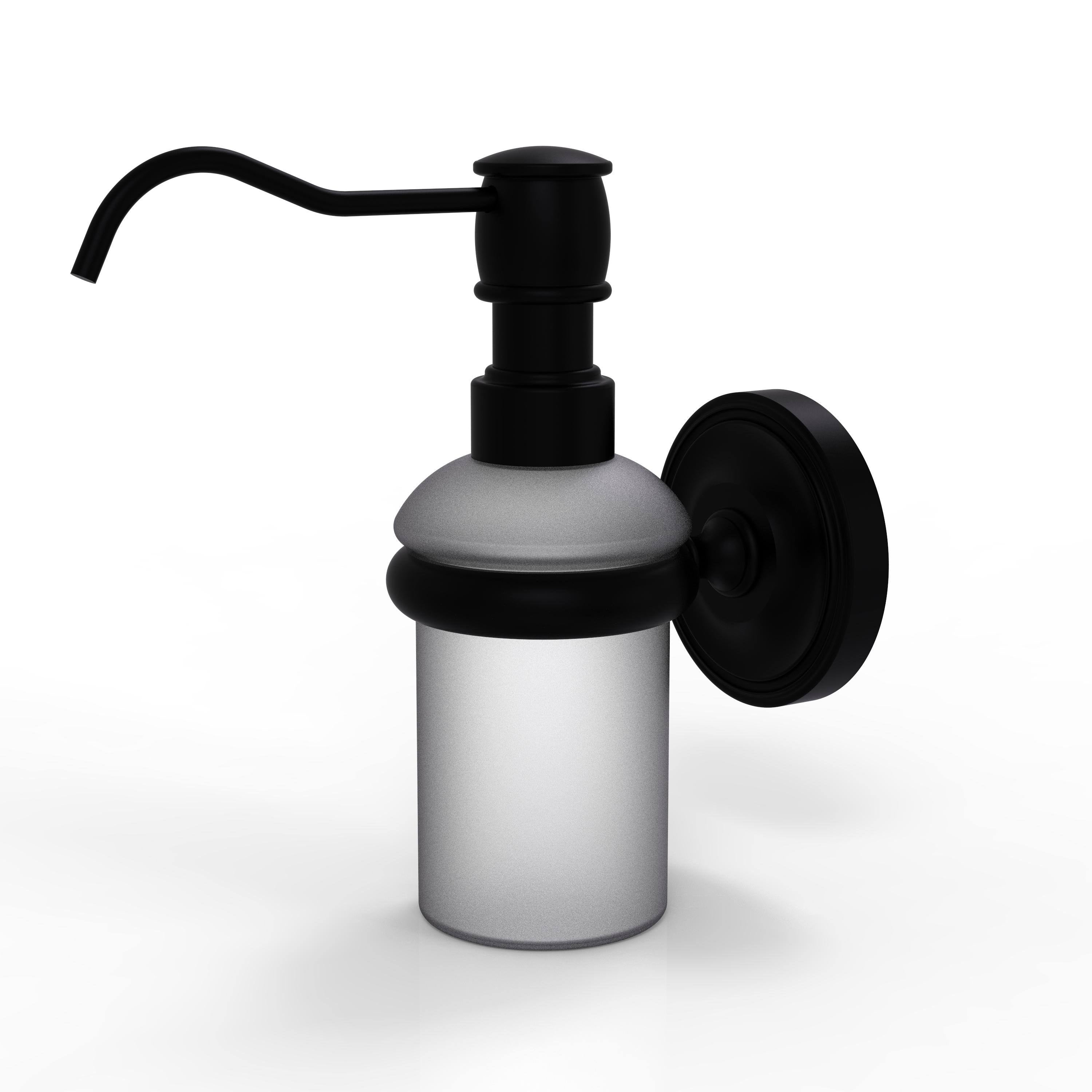 Matte Black Wall Mounted Soap Dispenser L53207
