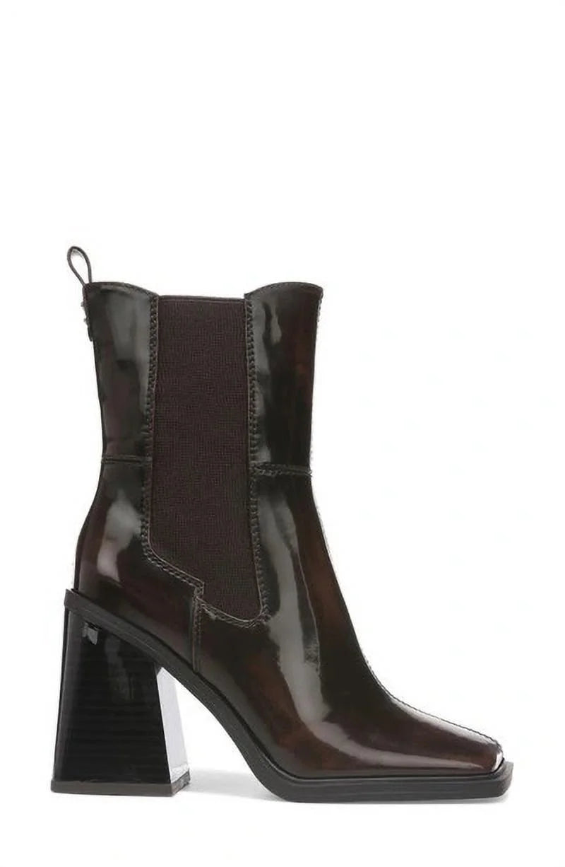 Chestnut Snip-Toe Chelsea Booties W5896