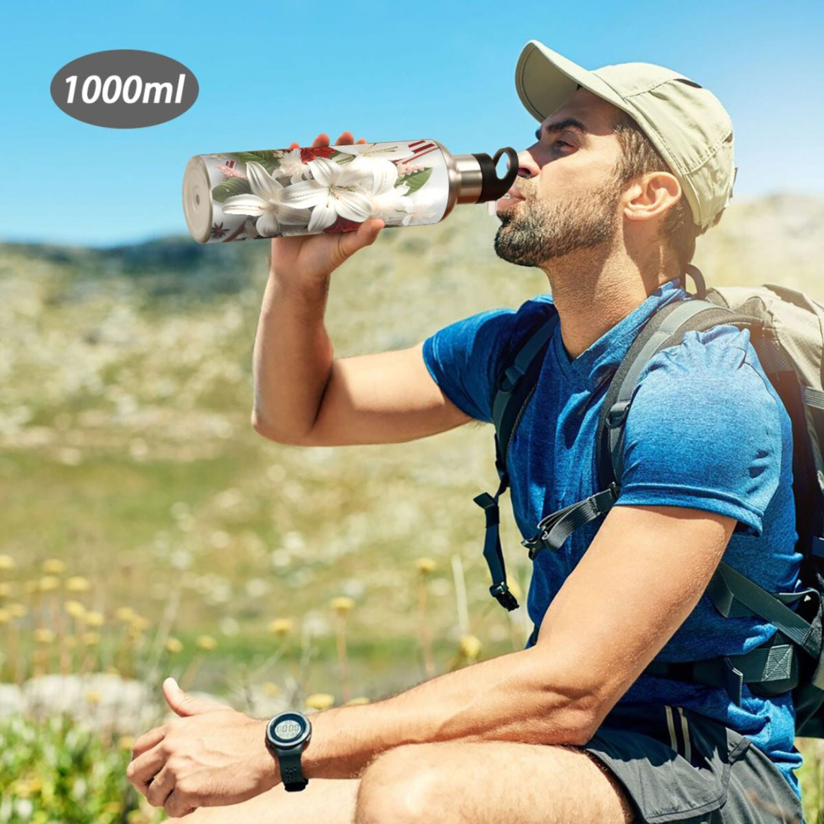 Stainless Steel Insulated Water Bottle with Straw Lid S605