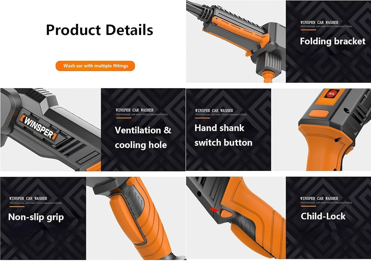 Cordless Pressure Washer 15AH 1160 PSI 20V E3102