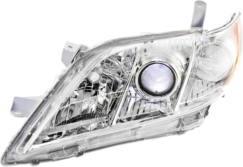 Chrome Housing Amber Reflector Clear Lens Headlight C5486