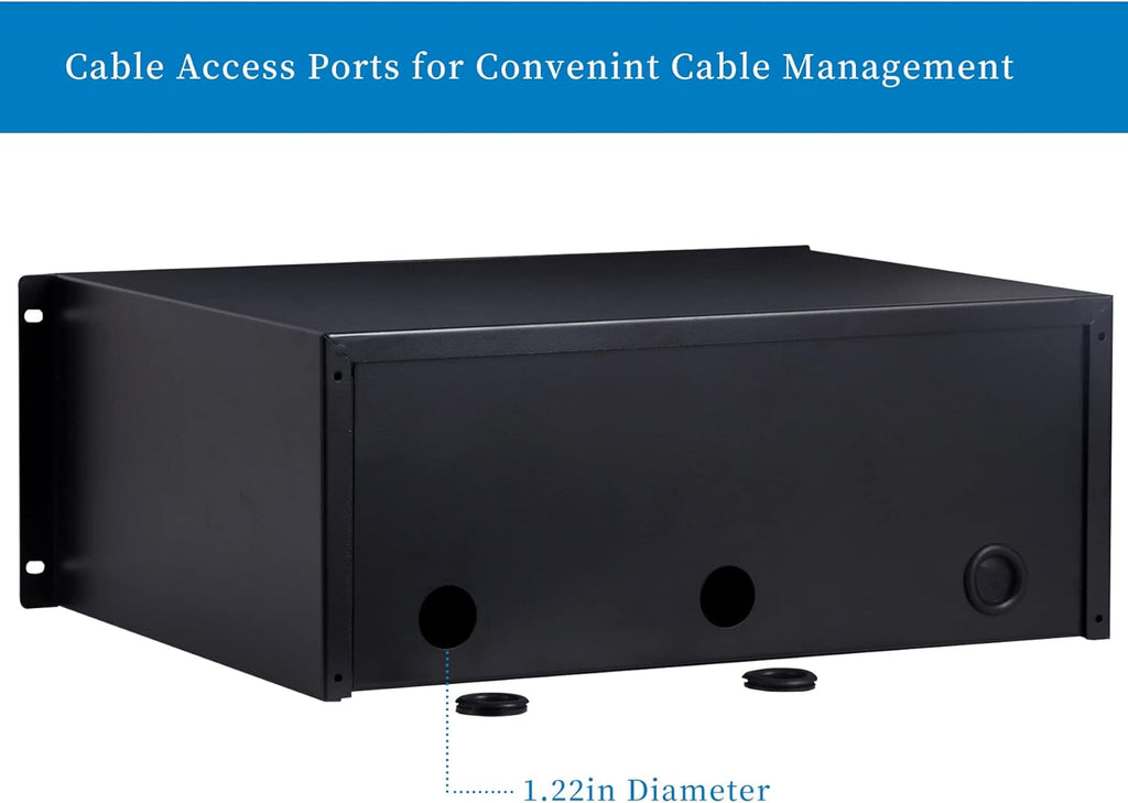4U Rack Mount Drawer with Lock and Key Pack of 2 A295149