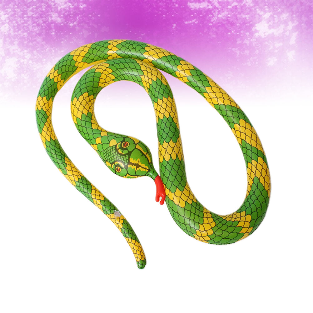 Yellow Inflatable Snake Toy E2691