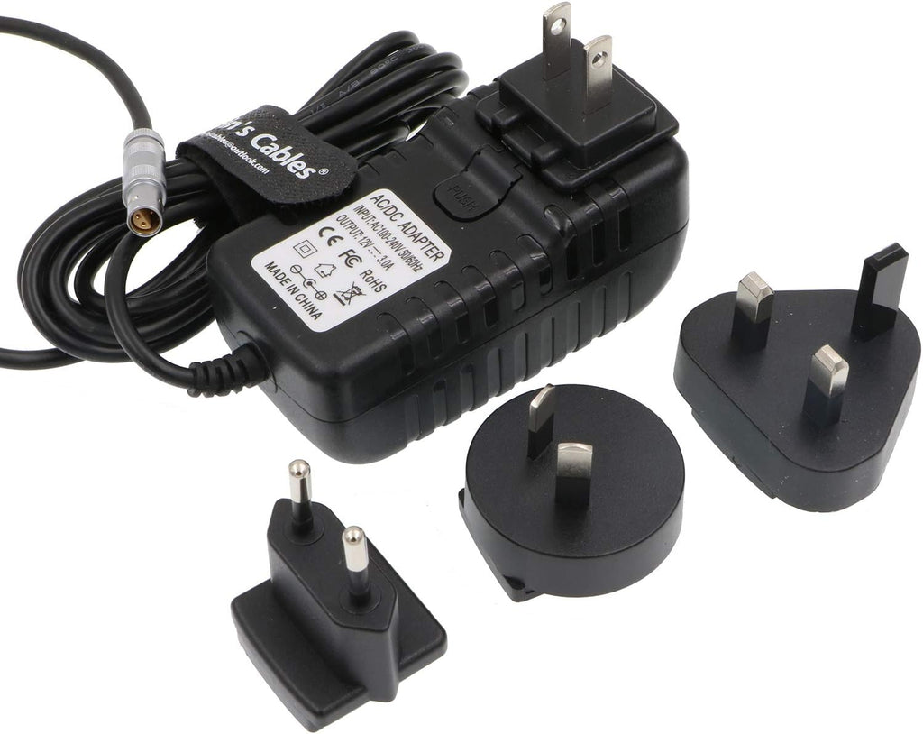 Z Cam E2 Power Adapter Cable 4 Pin to Universal AC with US UK EU AU Plugs Pack of 2 R542
