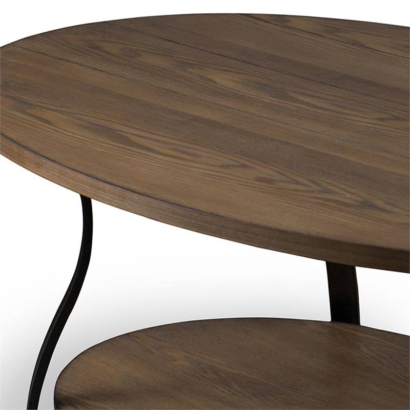 3-Piece Wood and Metal Table Set J296