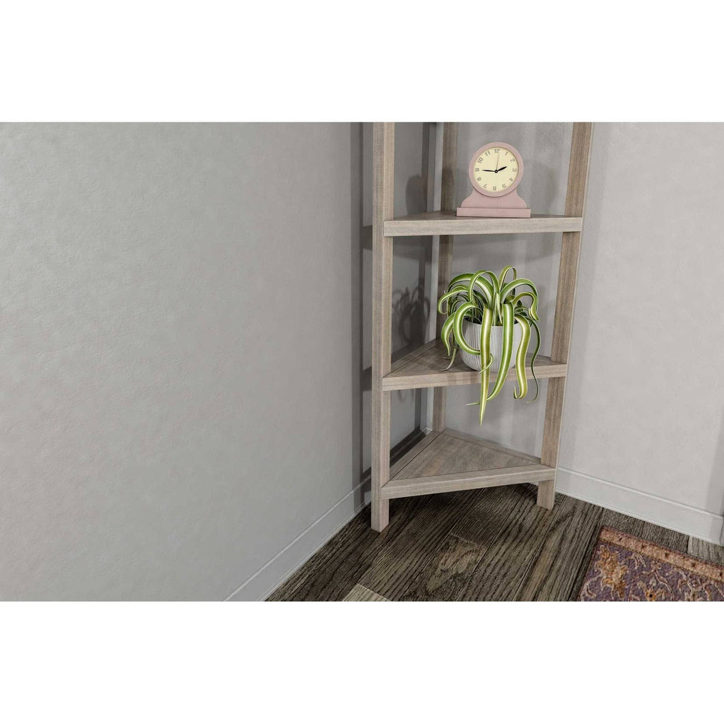 White 2 Shelves Bookcase D300079