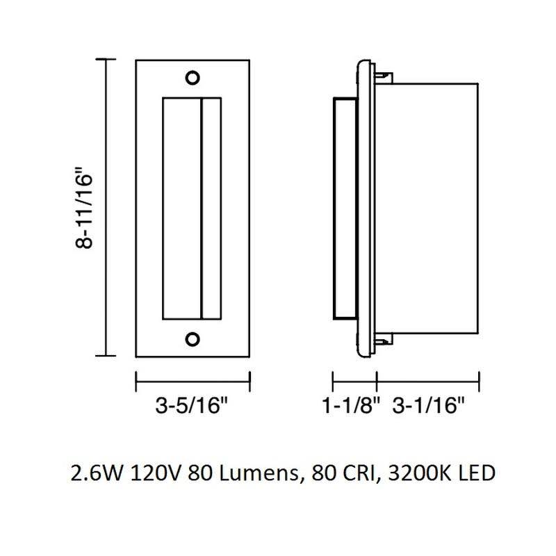 White LED Step Light P4213