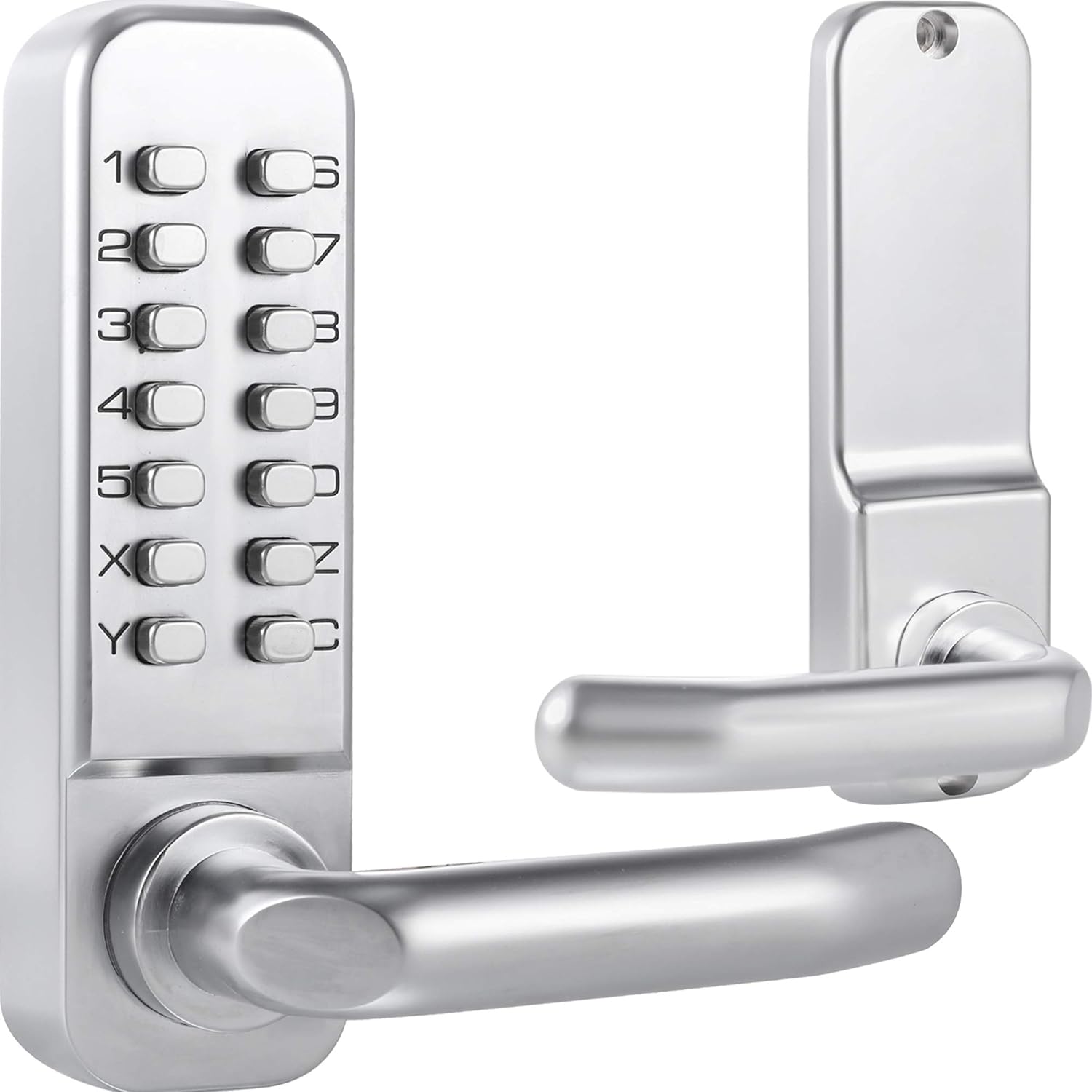14 Digit Keypad Mechanical Door Lock Lever Set with 60mm Latch A90529