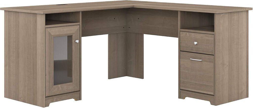 Ash Gray L Shape Desk N89128