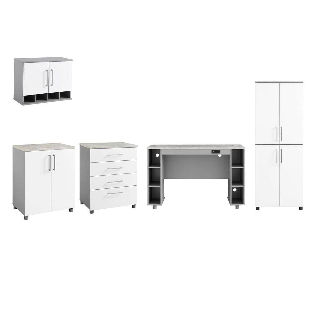 White 4 Drawer Base Cabinet P132