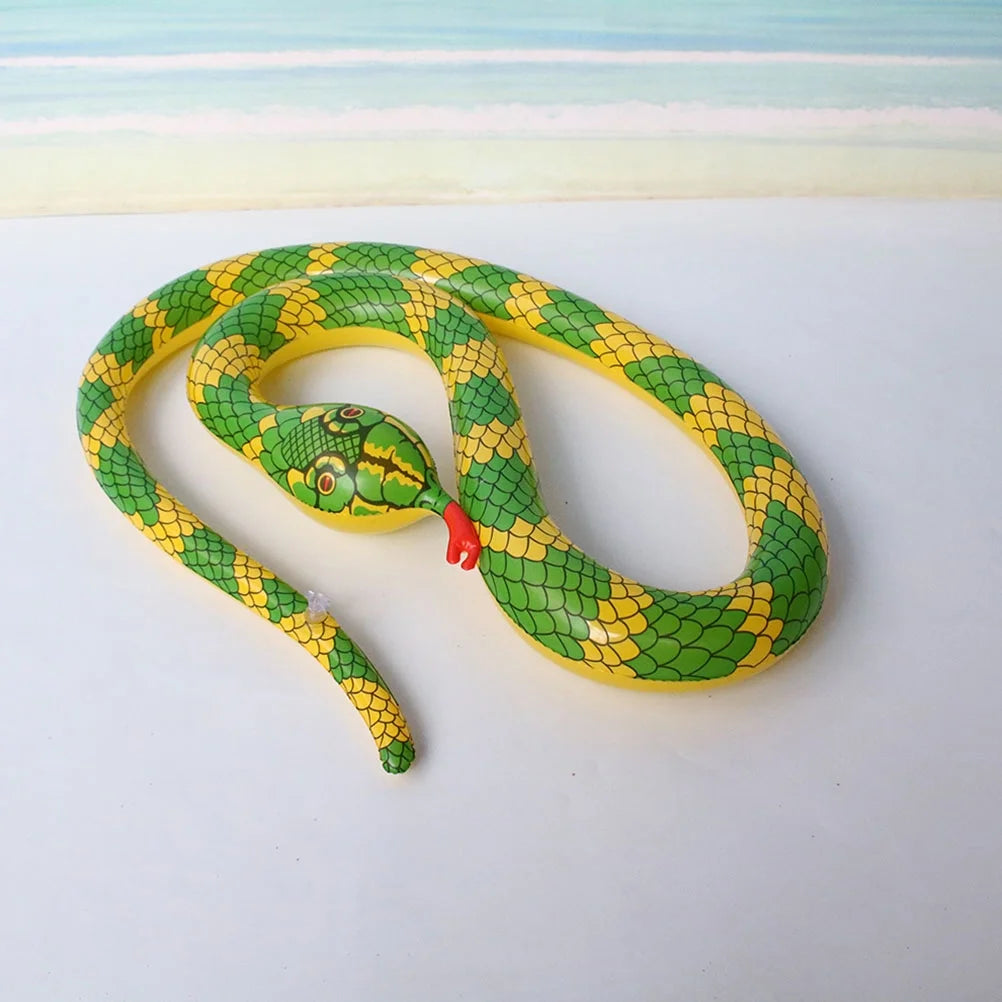 Yellow Inflatable Snake Toy E2691