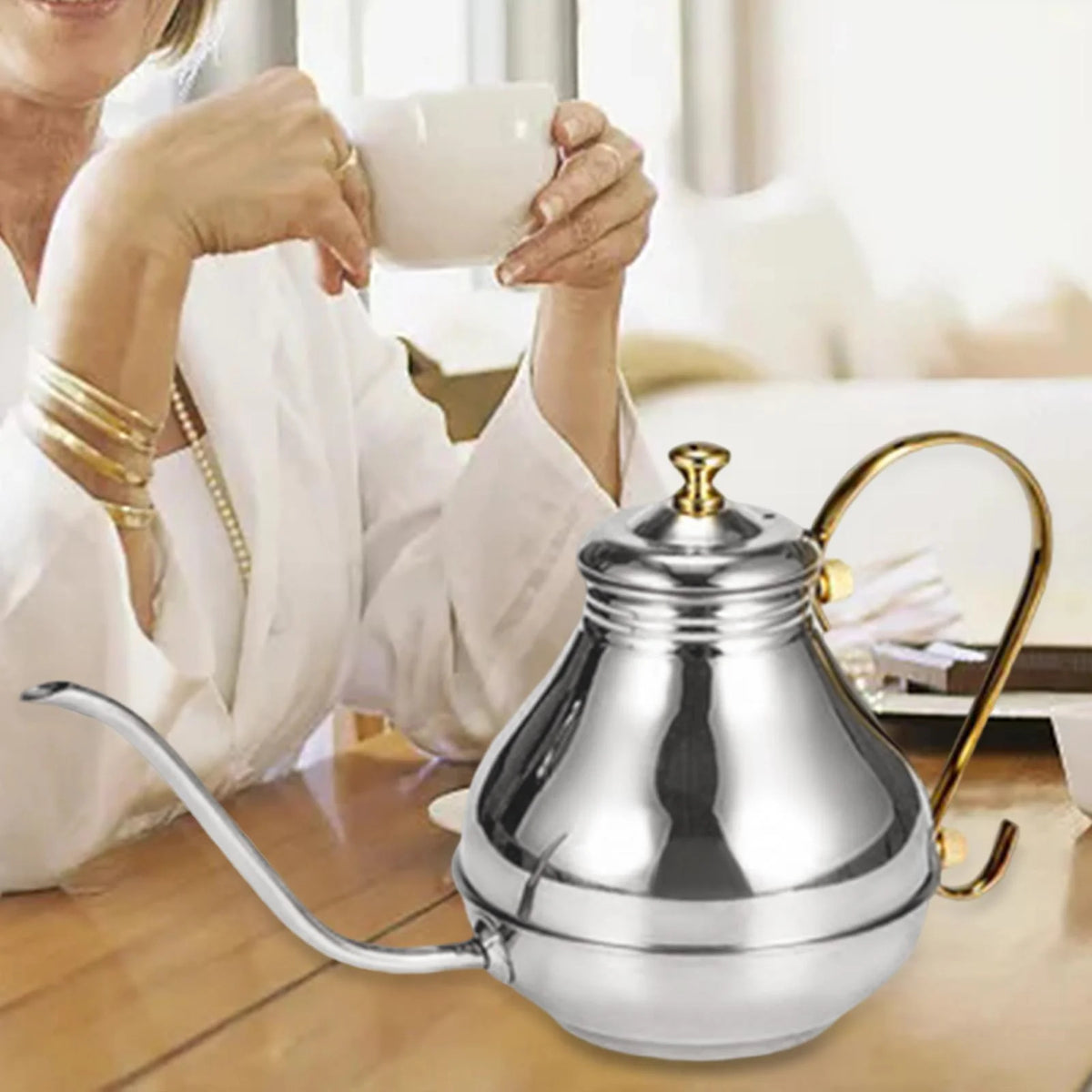 Stainless Steel Gooseneck Coffee Drip Kettle G932275