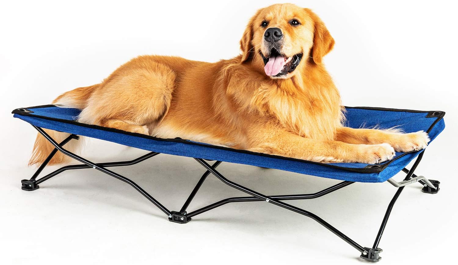 47 inches Large Elevated Dog Bed Cot with Breathable Mesh Y457