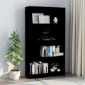 4-Tier Black Chipboard Book Cabinet F542474