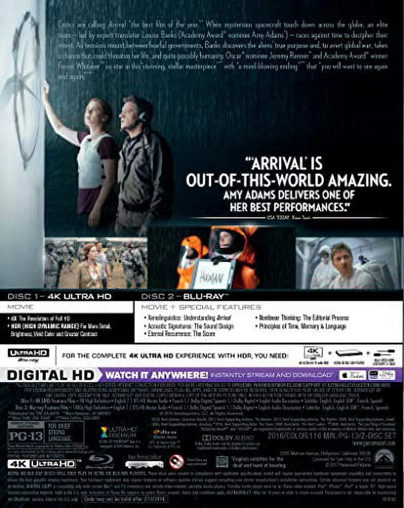 Arrival 4K Ultra HD + Blu-ray V501504