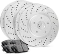 Carbon Series Cross Drilled Brake Rotors with Ceramic Brake Pads T839