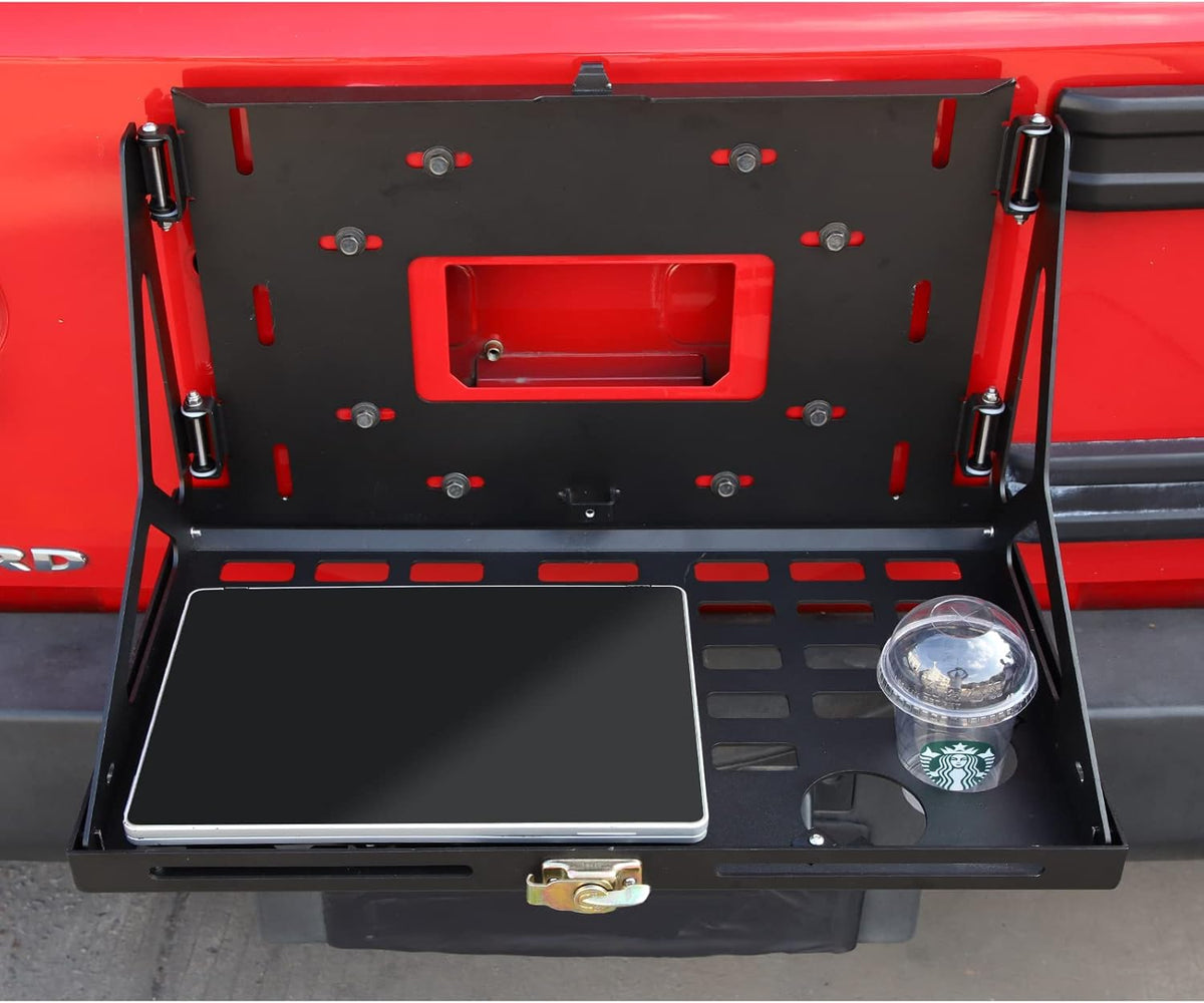 Tailgate Table Metal Storage Rack Foldable Cargo Shelf H379