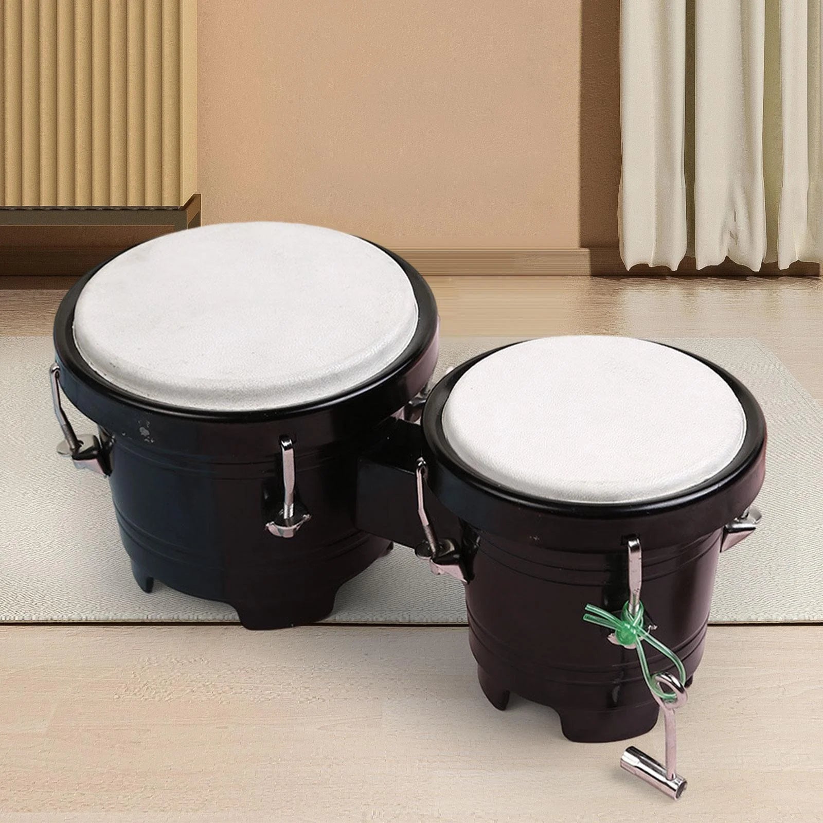 Black Tunable African Hand Drum Bongos Y6001