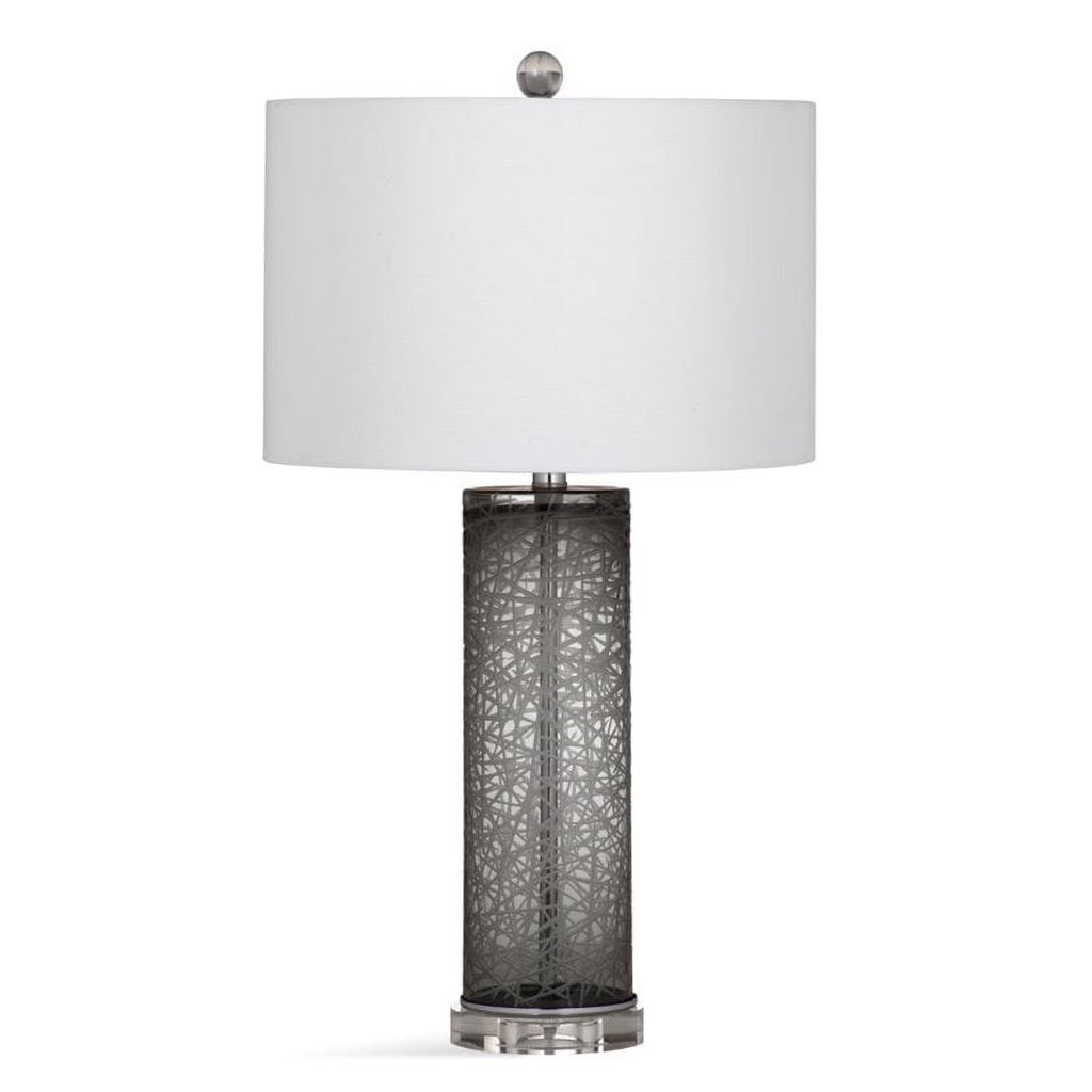 Gray and Clear Glass Table Lamp H7725