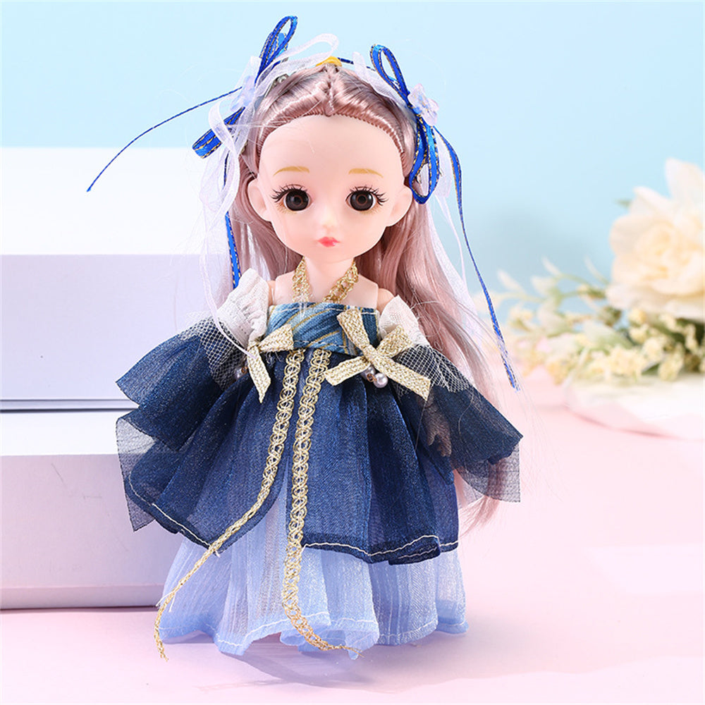 17cm Doll Antique Hanfu Costume Dress Set W4925