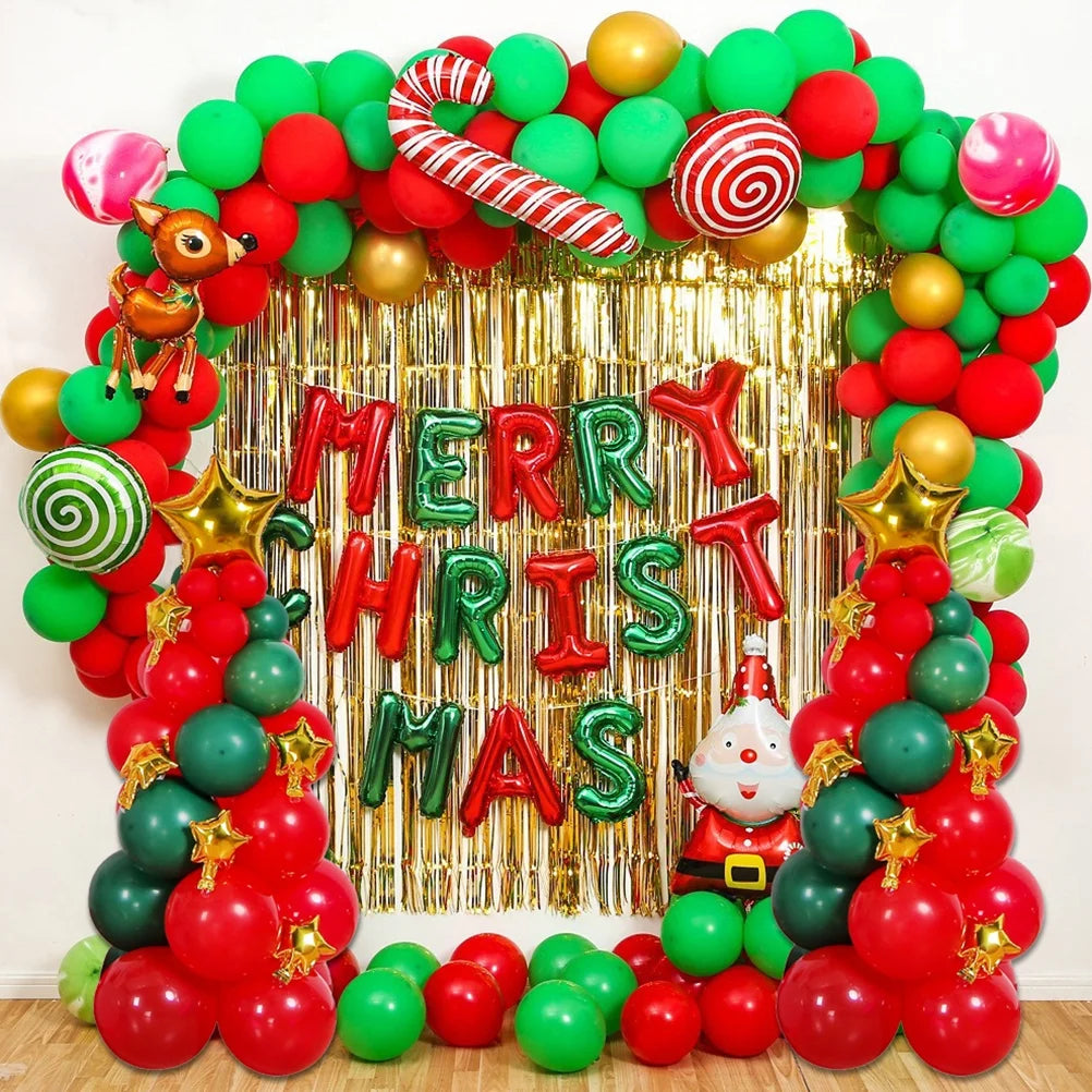 Christmas Tree Candy Canes Aluminum Film Balloons K911