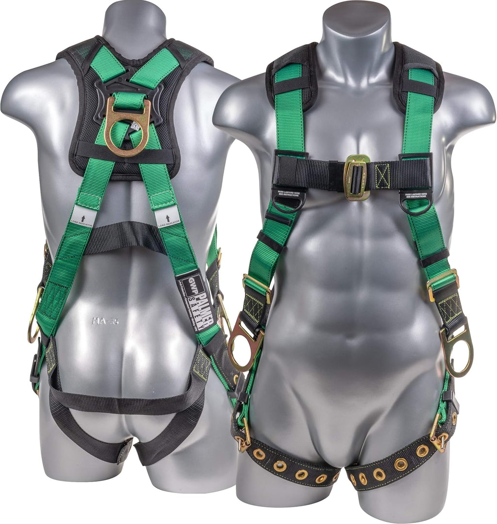 Full Body Harness with 5 Point Adjustment, Dorsal D-ring, and Fall Indicators H14536