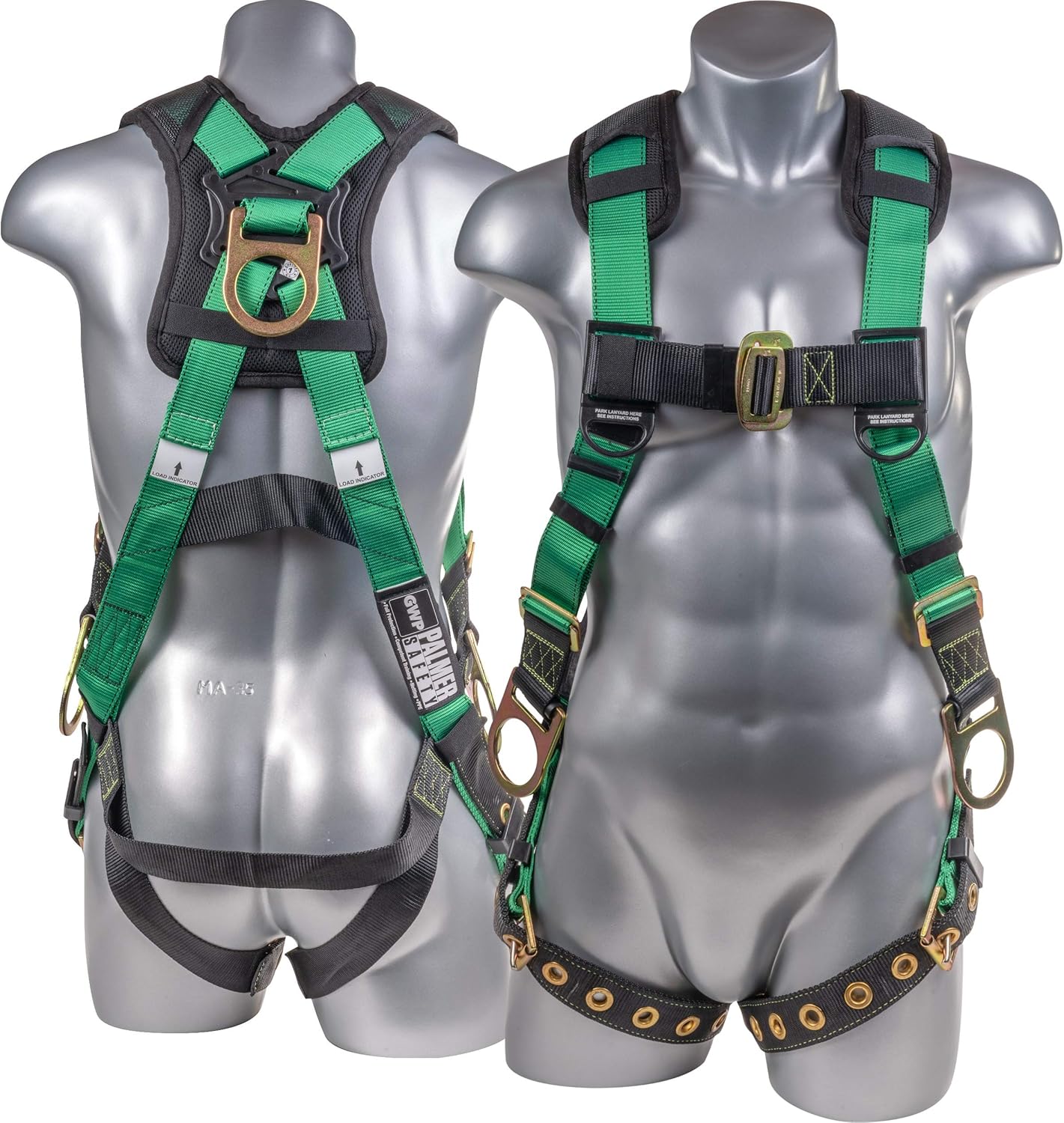 Full Body Harness with 5 Point Adjustment, Dorsal D-ring, and Fall Indicators H14536