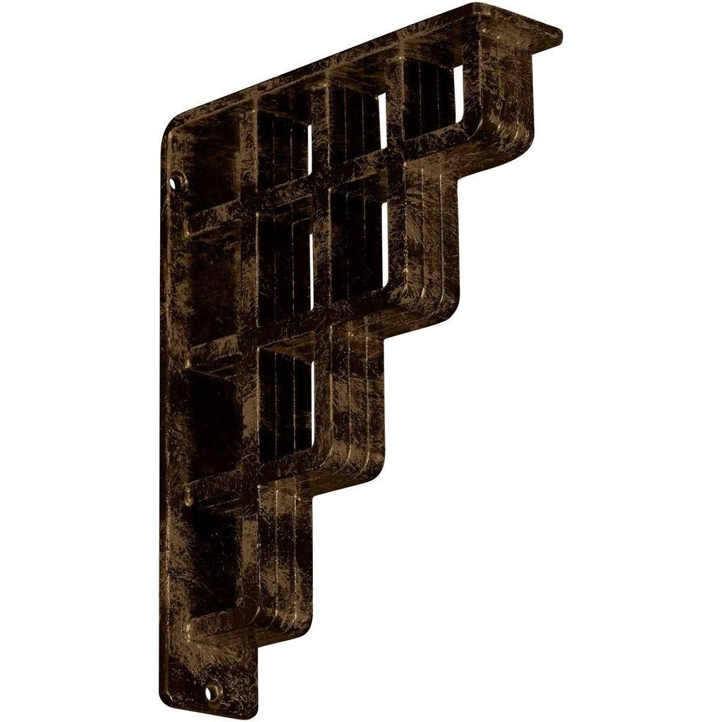 Wrought Iron Bracket Antiqued Brass J1833