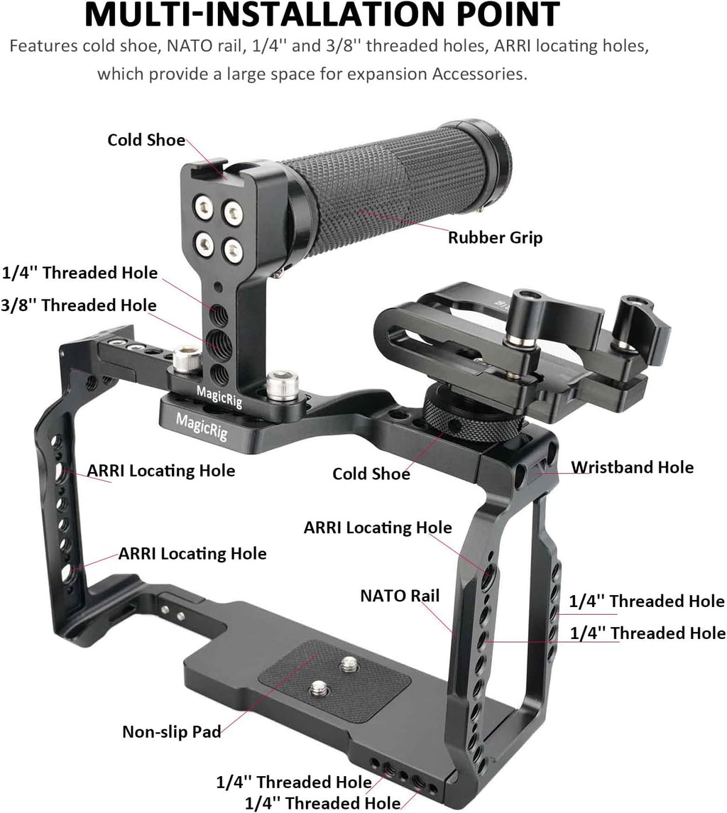 Full Cage Kit with Rubber Top Handle & T5 SSD Mount O583