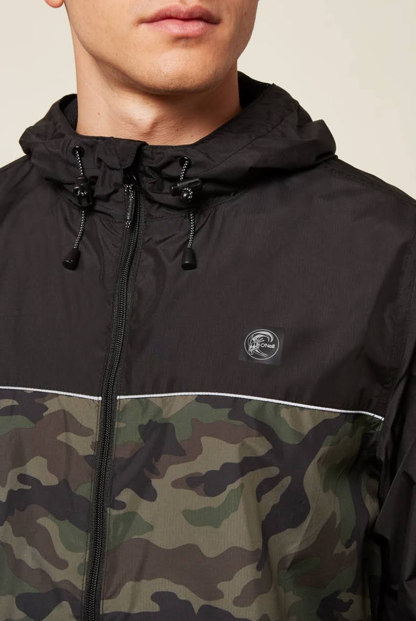 Camo Black Windbreaker Y6840
