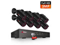 Wireless Outdoor 8 Channel NVR 4pcs 1TB HDD Security Camera System O835