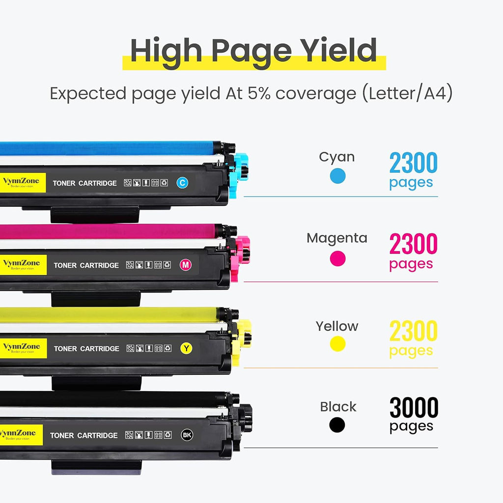 Toner Cartridge 4 Pack Black Cyan Magenta Yellow G364