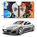 Demon Slayer Anime Car Windshield Sunshade Foldable Reflective Sun Visor E539