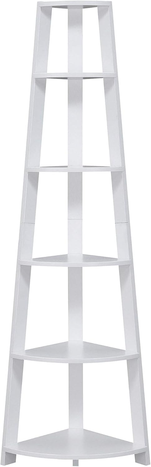 5 Tier Corner Bookcase, Black E847