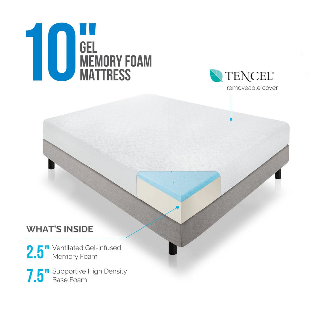 Twin XL Gel Memory Foam Mattress G7197
