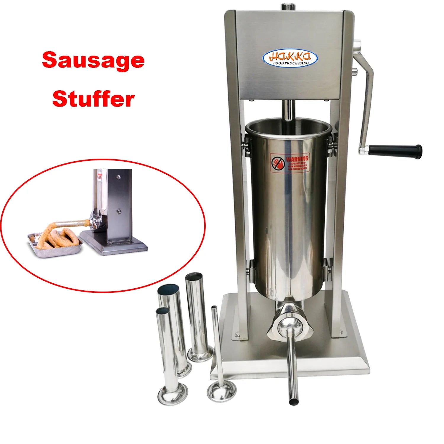 2 in 1 Sausage Stuffer and Spanish Churro Maker Machines (15LB/7L) K1284