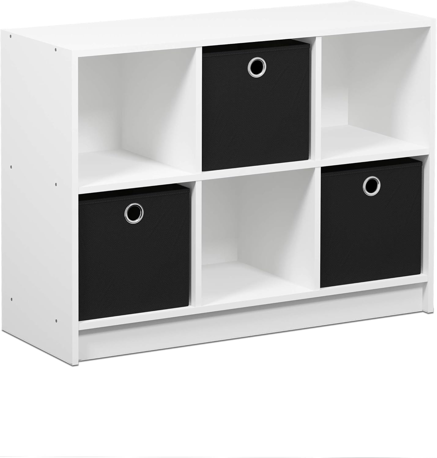 White/Black 3x2 Bookcase Storage L8397