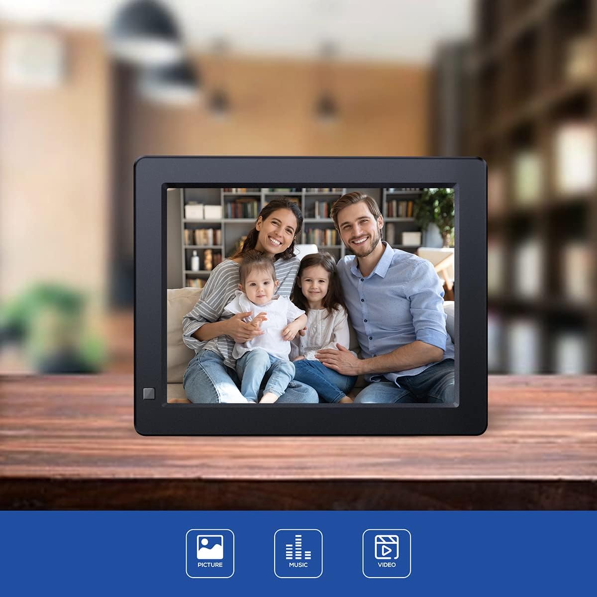 9Inch Digital Photo Frame with 1024 x 768 HD IPS Display J241