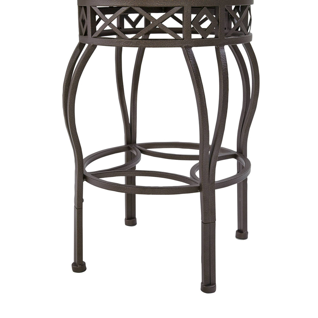 Brown Metal Frame Barstool K126