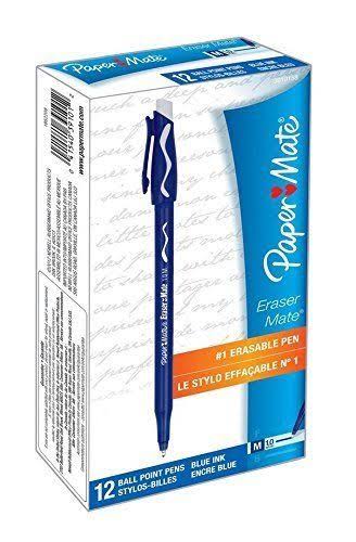 Erasable Pen Medium Point Blue 12-Count B228770