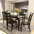 5 Piece Dining Set Black V99025