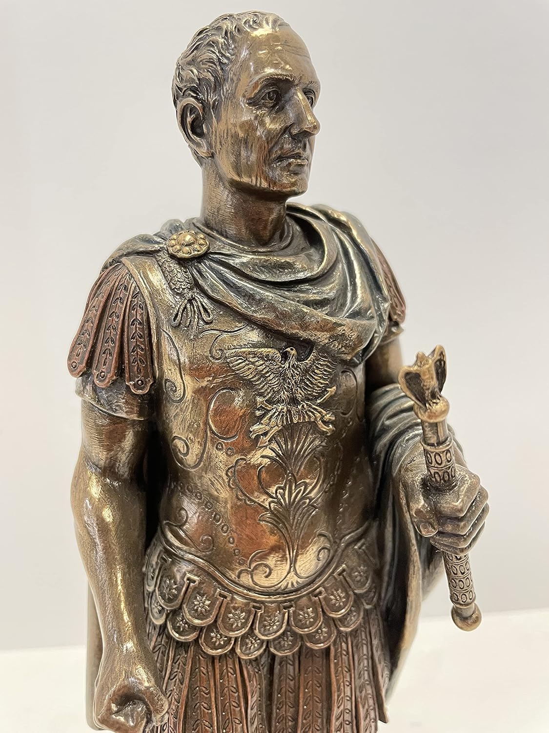 Bronze Finish Roman Military Uniform Statue H124