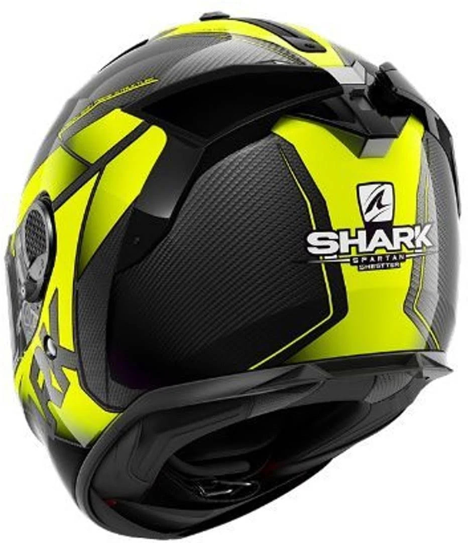 Yellow Carbon Motorcycle Helmet H4512