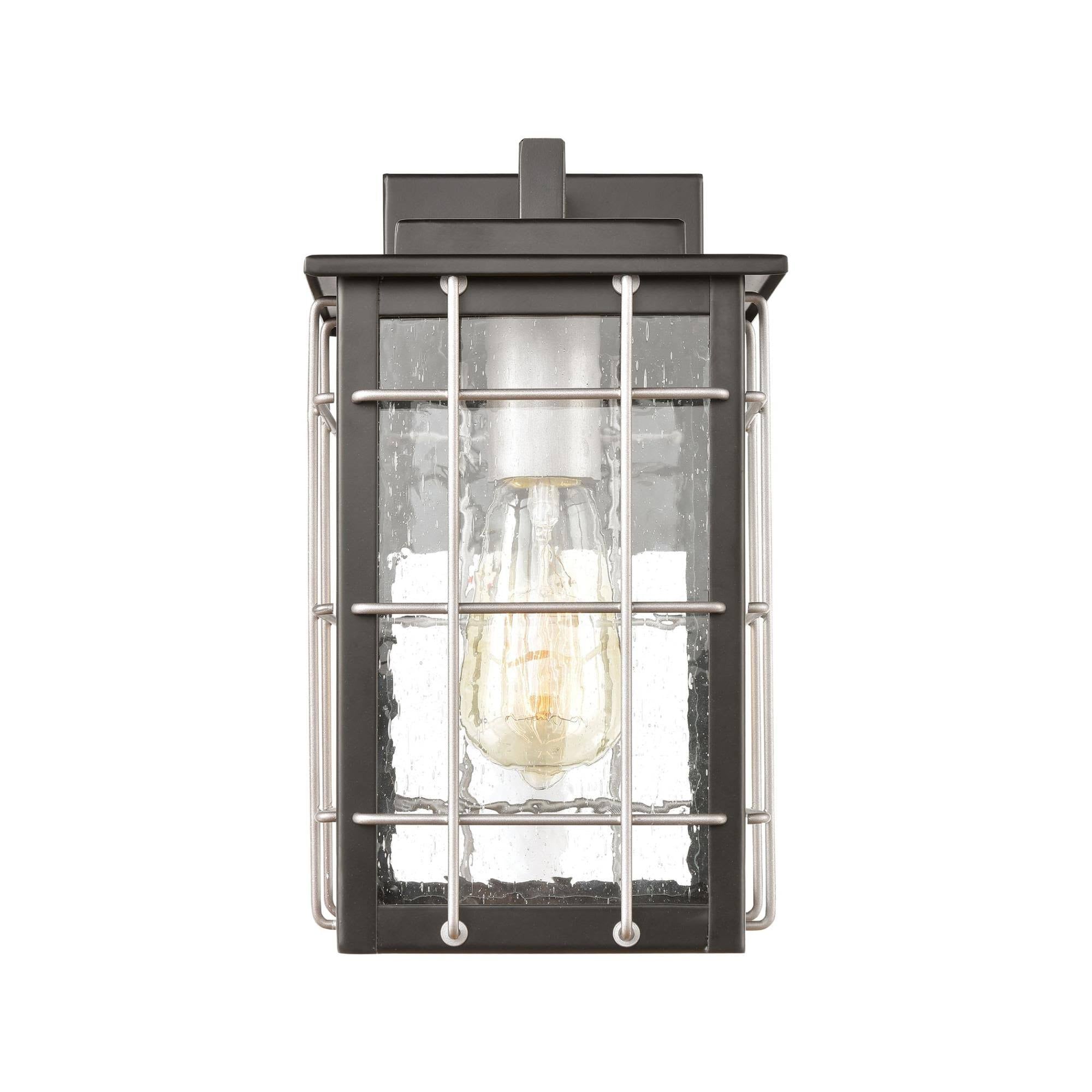 Matte Black 1-Light Sconce W30443