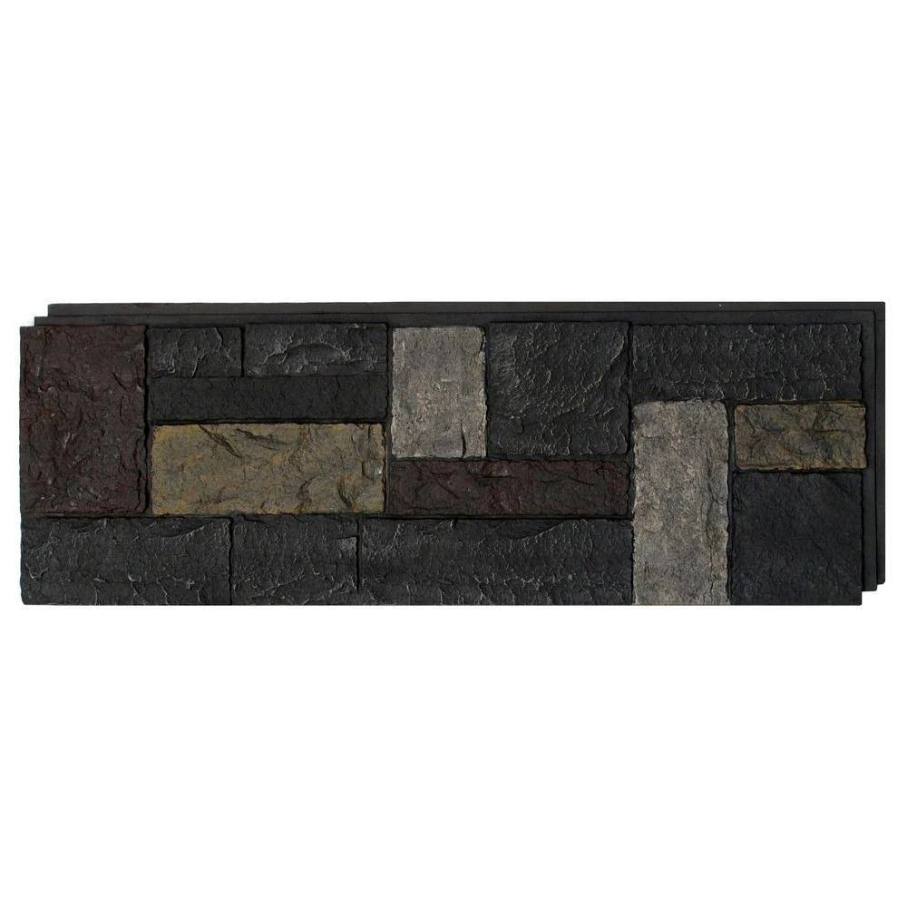 Castle Rock Ashford Charcoal Faux Polyurethane Stone Panel K7945