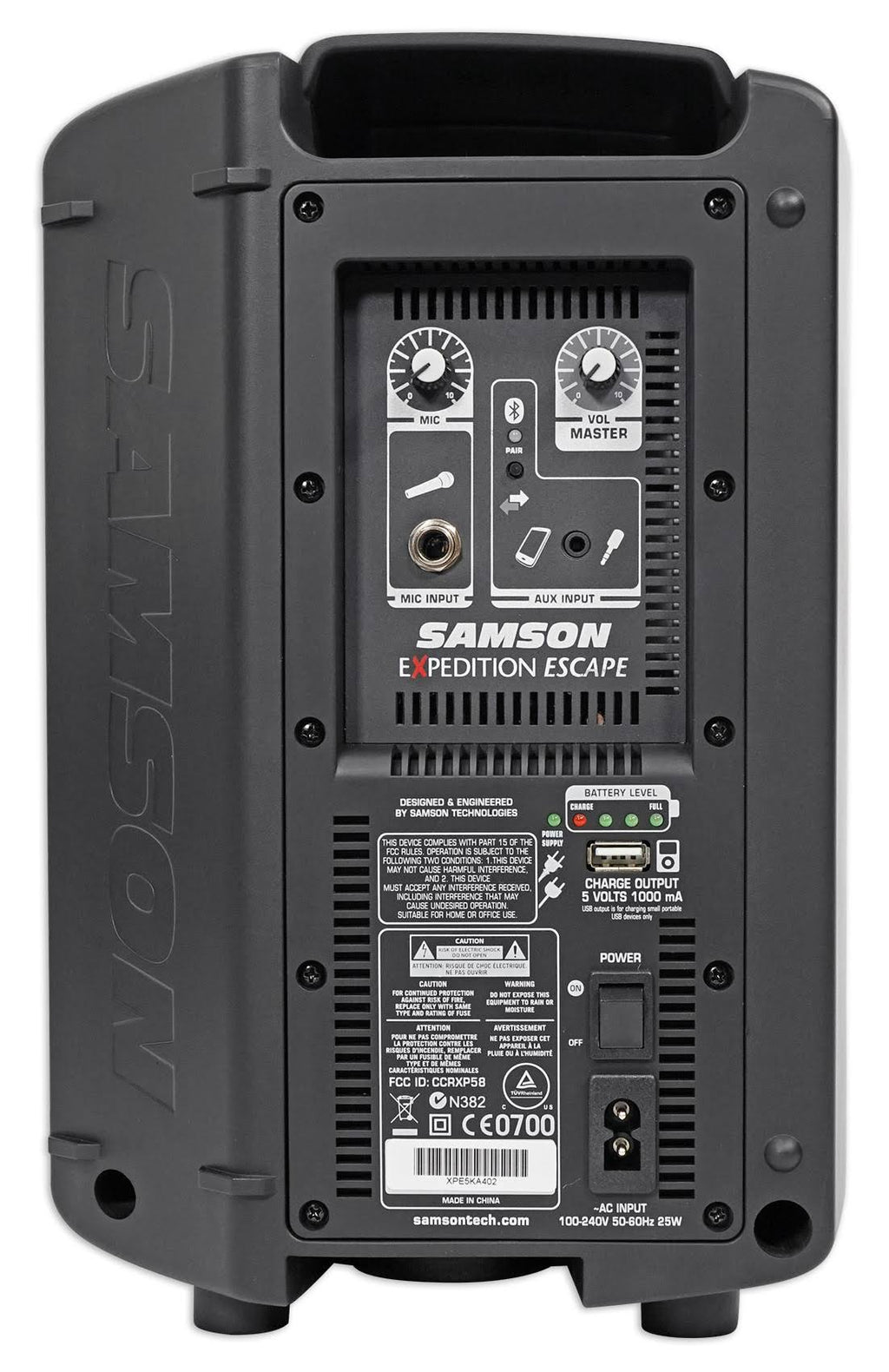 Portable Bluetooth Speaker System - Black D1216