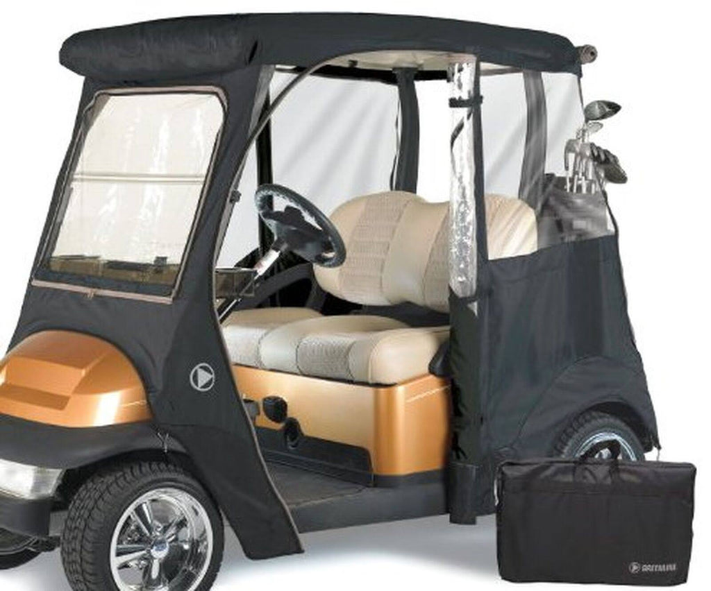 Jet Black 2 Passenger Golf Cart Enclosure J602