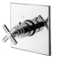 Satin Gold Thermostatic Trim Plate with Handle P4616
