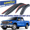 Shatterproof Tape-on Window Deflectors for GMC Sierra Crew Cab, 4 pcs F491409