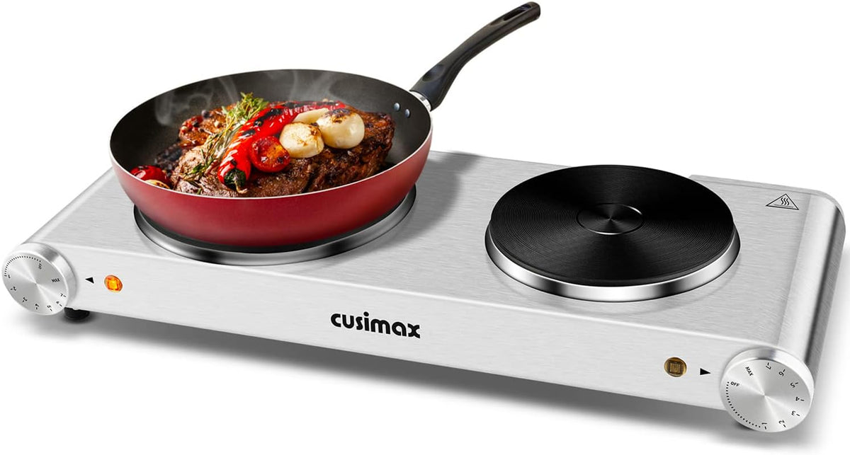 Silver Stainless Steel Single Burner Electric Hot Plate P87450